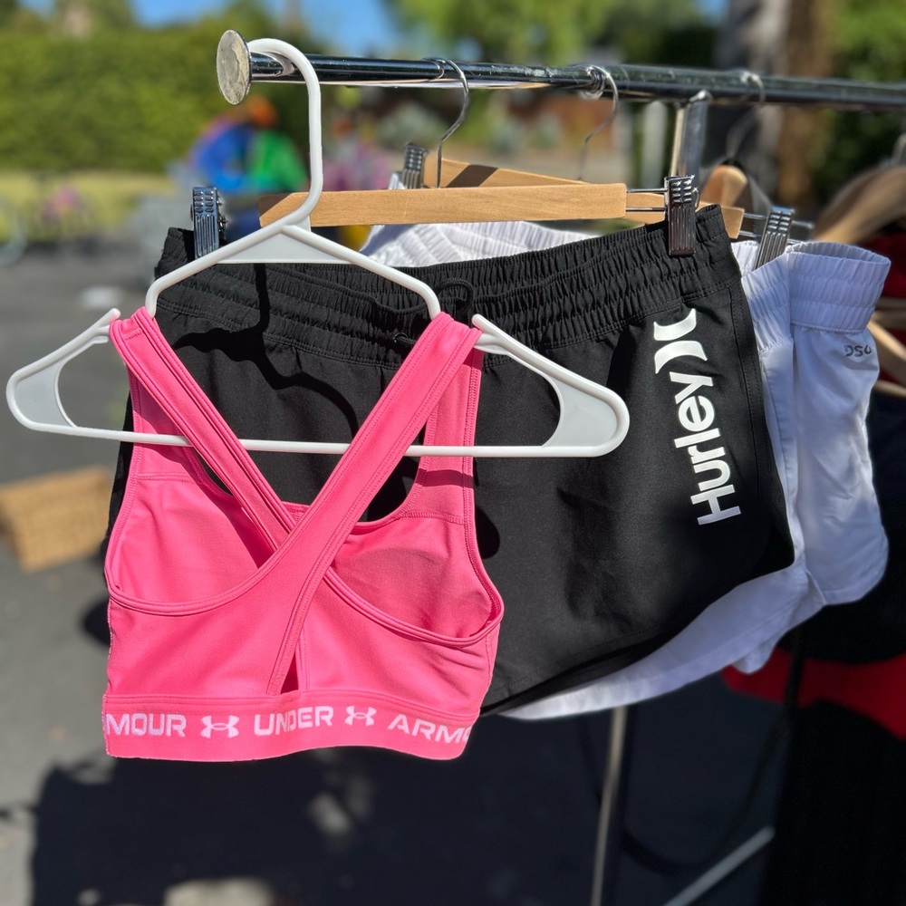Hurley Black Shorts with White Logo